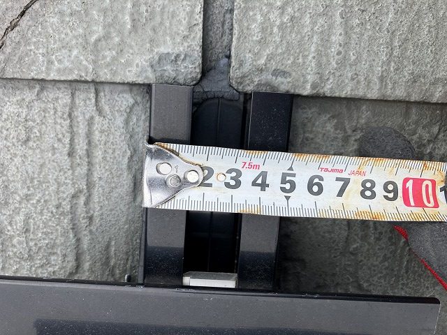 架台の幅を計測